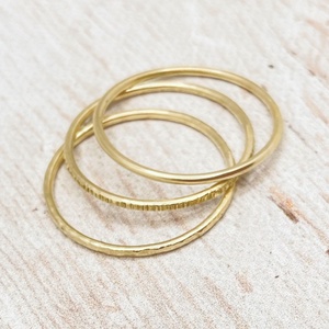 Sárga arany gyűrű  (14K) - ékszer - gyűrű - kerek gyűrű - Meska.hu