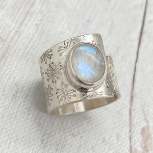 Holdkő ezüst gyűrű  - ékszer - gyűrű - szoliter gyűrű - Meska.hu