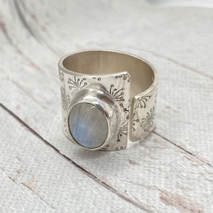 Holdkő ezüst gyűrű  - ékszer - gyűrű - szoliter gyűrű - Meska.hu