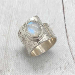 Holdkő ezüst gyűrű  - ékszer - gyűrű - szoliter gyűrű - Meska.hu