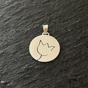 Tulipános ezüst medál - megrendelésre - ékszer - nyaklánc - medál - Meska.hu
