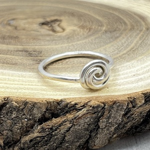 Rózsa ezüst gyűrű  - Meska.hu