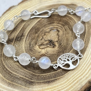 Holdkő ezüst karkötő - ékszer - karkötő - karkötő medállal - Meska.hu