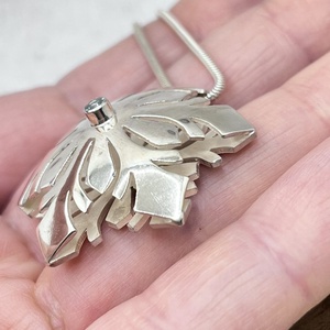 Hópehely ezüst nyaklánc topázzal - ékszer - nyaklánc - statement nyaklánc - Meska.hu