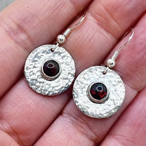 Fekete opál ezüst fülbevaló - ékszer - fülbevaló - lógó fülbevaló - Meska.hu