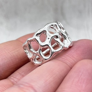 Hálózat ezüst gyűrű 2. - ékszer - gyűrű - kerek gyűrű - Meska.hu