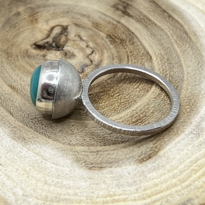 Krizopráz ezüst gyűrű  - ékszer - gyűrű - kerek gyűrű - Meska.hu