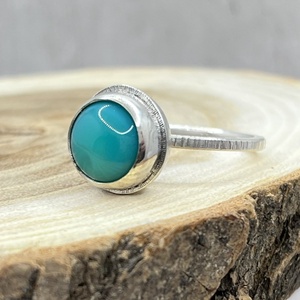 Krizopráz ezüst gyűrű , Ékszer, Gyűrű, Kerek gyűrű, Ékszerkészítés, Ötvös, MESKA
