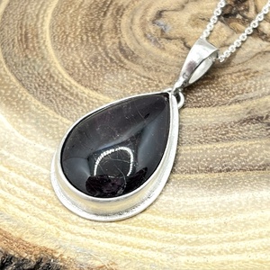 Gránát ezüst nyaklánc - Meska.hu