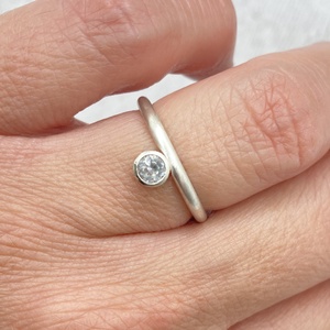 Ezüst gyűrű topázzal - ékszer - gyűrű - szoliter gyűrű - Meska.hu