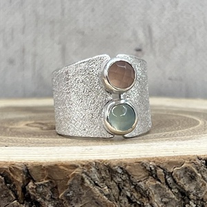 Kalcedon ezüst gyűrű  - Meska.hu