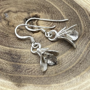 Harangvirág ezüst fülbevaló - ékszer - fülbevaló - lógó fülbevaló - Meska.hu