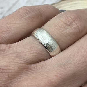 Domború ezüst karikagyűrű  - esküvő - ékszer - karikagyűrű - Meska.hu