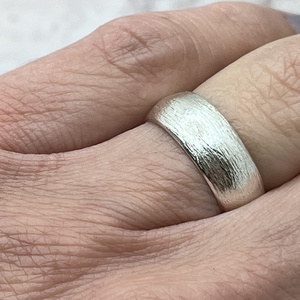 Domború ezüst karikagyűrű  - esküvő - ékszer - karikagyűrű - Meska.hu