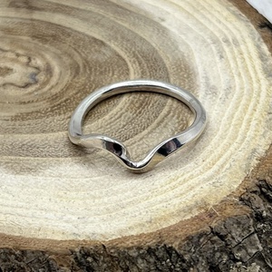 Dupla hullám ezüst gyűrű  - ékszer - gyűrű - fonódó gyűrű - Meska.hu