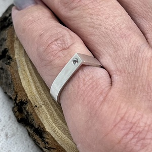 Ezüst gyűrű topázzal - ékszer - gyűrű - szoliter gyűrű - Meska.hu