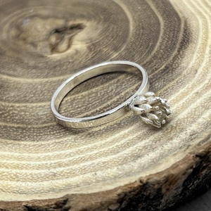 Növényke ezüst gyűrű  - ékszer - gyűrű - szoliter gyűrű - Meska.hu