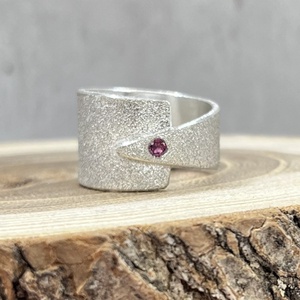 Pink turmalin ezüst gyűrű  - Meska.hu