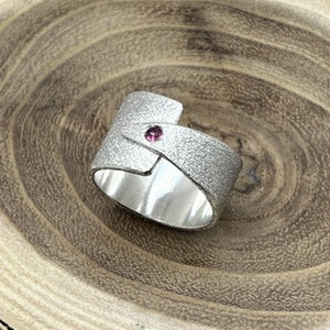 Pink turmalin ezüst gyűrű  - ékszer - gyűrű - szoliter gyűrű - Meska.hu