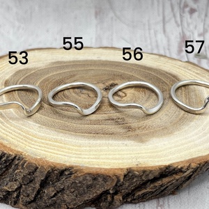 Hullám ezüst gyűrű  - ékszer - gyűrű - fonódó gyűrű - Meska.hu