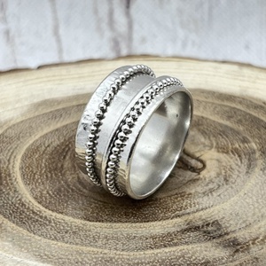 Pörgethető sterling ezüst gyűrű � meditációs spinner gyűrű - ékszer - gyűrű - statement gyűrű - Meska.hu