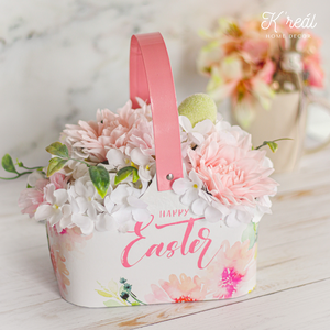 Húsvéti virágkosár - tavaszi dekoráció - Meska.hu