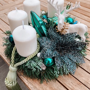 Adventi fenyő koszorú - karácsony - adventi díszek - adventi gyertyadíszek és koszorúdíszek - Meska.hu