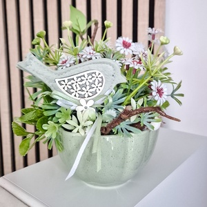 Tavaszi asztaldísz - lakásdekor - Meska.hu