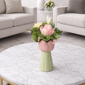 Tulipános tavaszi dekoráció - otthon & életmód - dekoráció - asztal és polc dekoráció - asztaldísz - Meska.hu