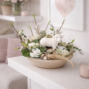 Húsvéti bárányos asztaldísz - Meska.hu