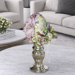 Húsvéti tojásdekoráció, Ünnepi díszek, dekorációk, Húsvéti díszek és dekorációk, Húsvéti tojás, hímestojás, Decoupage, transzfer és szalvétatechnika, Virágkötés, MESKA