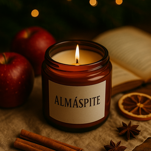 Almáspite illatgyertya - Meska.hu