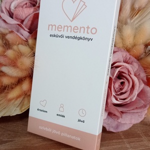 Memento esküvői vendégkönyv, Esküvő, Emlék & Ajándék, Vendégkönyv, Papírművészet, Könyvkötés, MESKA