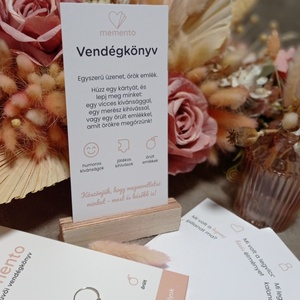 Memento esküvői vendégkönyv - esküvő - emlék & ajándék - vendégkönyv - Meska.hu