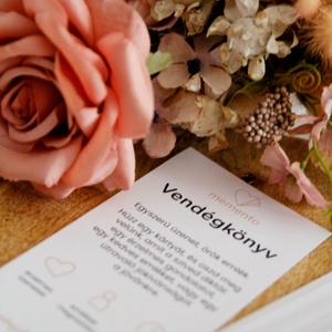 Memento esküvői vendégkönyv - kreatív emlékkártyák kérdésekkel - esküvő - emlék & ajándék - vendégkönyv - Meska.hu