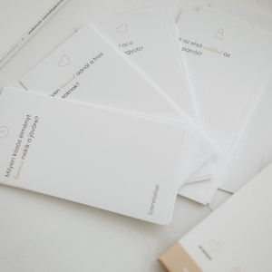 Memento esküvői vendégkönyv - kreatív emlékkártyák kérdésekkel - esküvő - emlék & ajándék - vendégkönyv - Meska.hu