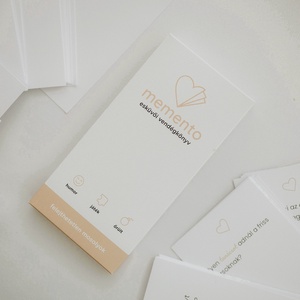 Memento esküvői vendégkönyv - kreatív emlékkártyák kérdésekkel, Esküvő, Emlék & Ajándék, Vendégkönyv, Papírművészet, Könyvkötés, MESKA