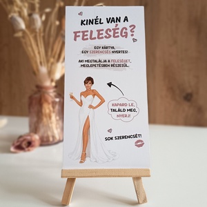 Kaparós játék Kinél van a ?... - esküvői - esküvő - meghívó & kártya - esküvői sorsjegyek és kártyák - Meska.hu