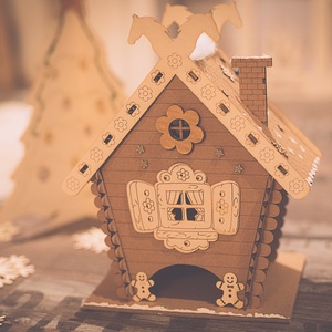 Mézeskalács házikó - karácsony - karácsonyi lakásdekoráció - karácsonyi falu, házikó - Meska.hu