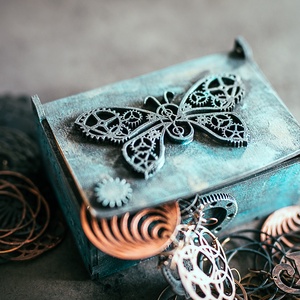 Steampunk ékszertartó doboz -  - Meska.hu