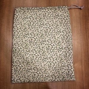 Kenyeres zsák - Karácsonyi apró mintás - otthon & életmód - konyhafelszerelés, tálalás - konyhai tárolás - kenyértartó - Meska.hu