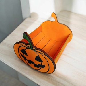 Halloween tök mintás tároló doboz - otthon & életmód - dekoráció - halloween - halloweeni tök és lámpás - Meska.hu
