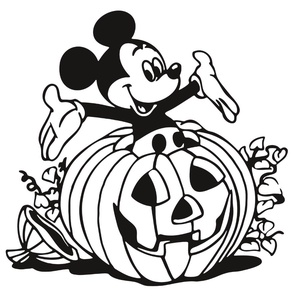 Mickey egeres Halloween matrica - otthon & életmód - dekoráció - halloween - halloweeni dekoráció - Meska.hu