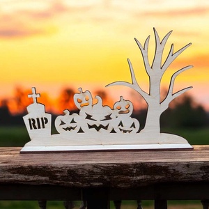 Natúr fa, talpas Halloween dekoráció, temető - otthon & életmód - dekoráció - halloween - halloweeni dekoráció - Meska.hu