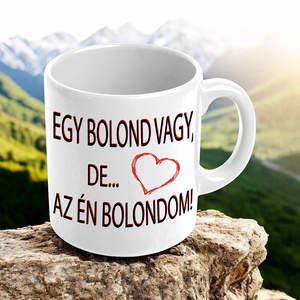 Egy bolond vagy de az én bolondom bögre - otthon & életmód - konyhafelszerelés, tálalás - tálalás - bögre & csésze - Meska.hu