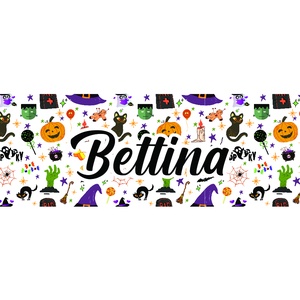 Halloween bögre - apró mintákkal - egyedi névvel - otthon & életmód - konyhafelszerelés, tálalás - tálalás - bögre & csésze - Meska.hu