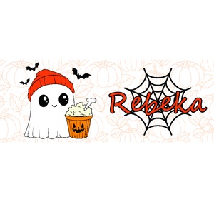Halloween bögre - szellem és pókháló mintával - egyedi névvel - otthon & életmód - konyhafelszerelés, tálalás - tálalás - bögre & csésze - Meska.hu