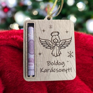 Karácsonyi pénzátadó - otthon & életmód - papír, írószer - ajándékozás kellékei - pénzátadó boríték - Meska.hu