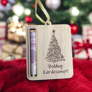 Karácsonyi pénzátadó - otthon & életmód - papír, írószer - ajándékozás kellékei - pénzátadó boríték - Meska.hu