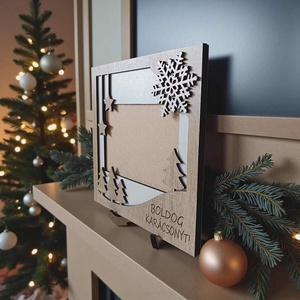 Karácsonyi képkeret - asztali - otthon & életmód - dekoráció - kép & falikép - képkeret - Meska.hu